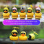 Car Duck with Helmet Broken Wind Small Yellow Duck Road Bike Motor Helmet Riding Cycling Car Accessories Decor Without Lights - Korvel