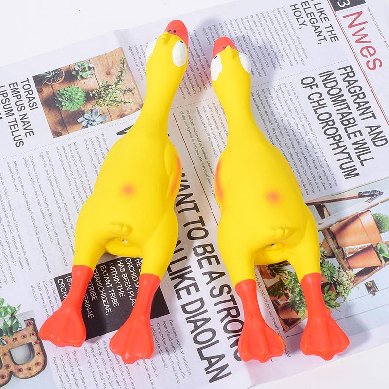 Pet Latex Toy Soft and Durable Latex Squeaky Duck for Small and Medium Dogs - Korvel