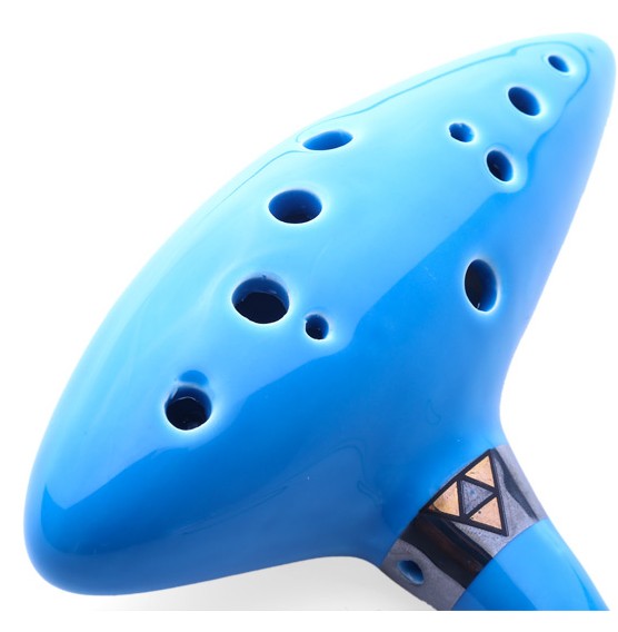 12-Hole Alto Key C Ocarina - Premium Ceramic Musical Instrument