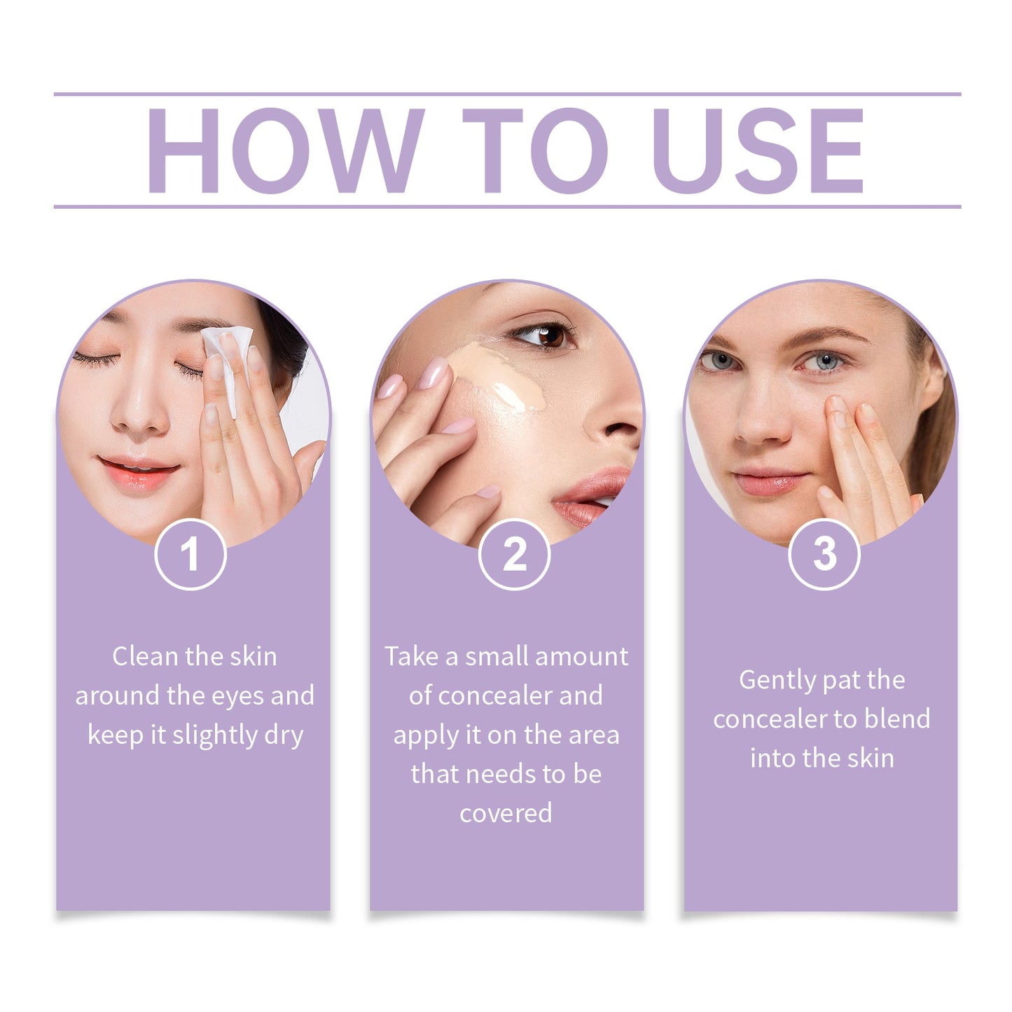 Long Lasting Moisturizing Concealer Long Lasting Moisturizing Natural Concealer Is Waterproof, Sweat Resistant And Lightweight Without Removing Makeup - Korvel