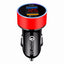 Cargador de coche USB dual QC3.0 con pantalla LCD