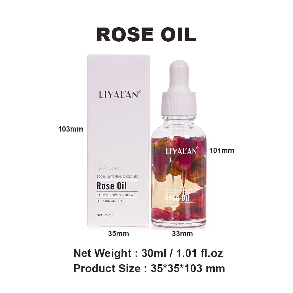 30ml Multi-Purpose Rose Oil: For Face, Body & Hair - Hydrating Botanical Essential Oil - Korvel