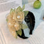 Fashionable handmade fabric exaggerated flower headwear - Korvel