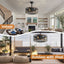 20 inch Caged Ceiling Fan with Lights - Korvel