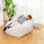 Faux Fur Classic Bean Bag Chair - White