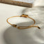 Stainless Steel Zircon Bow Bracelet - Korvel