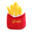 Cute Cat Plush Sound Toy - Adorable Cat Toy with French Fries and Hamburger for Small and Medium Dogs and Teddy Bears - Korvel