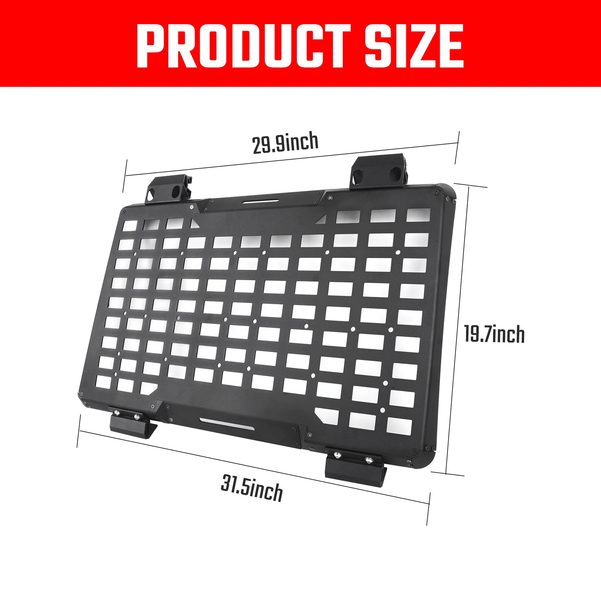 Rear Window Molle Panel System for 2018-2024 Jeep Wrangler JL 4Doors - Modular Storage and Protective Decoration - Korvel