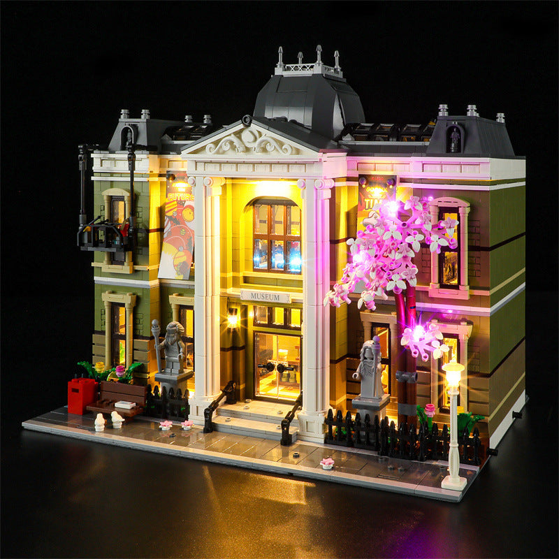 YEABRICKS is compatible with LEGO 10326 Natural History Museum building blocks, LED lighting fixtures, street view toys, and lighting - Korvel
