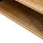40.16" Rattan Coffee table, sliding door for storage, metal legs, Modern table for living room , natural - Korvel