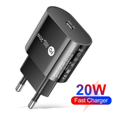 PD fast charging 20W travel head 20WPD mobile phone charger fast charging head - Korvel