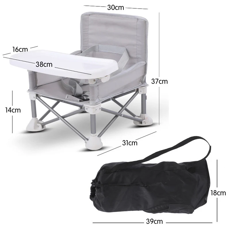 Asiento elevador portátil multifuncional para bebés