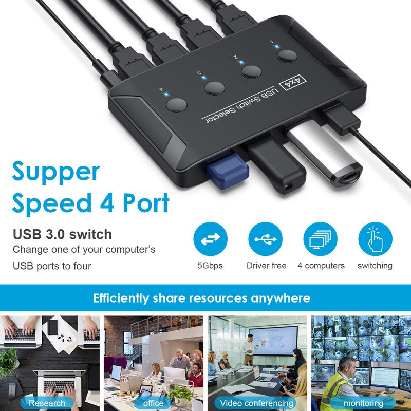 USB 3.0 Multi-Interface Hub for Seamless Connectivity