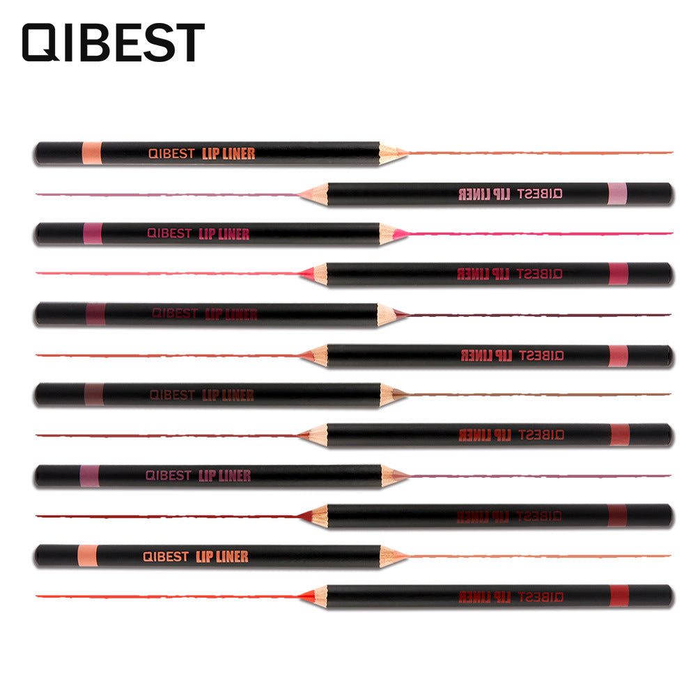 Conjunto de Lápices Labiales Impermeables QIBEST - 12 Colores