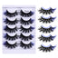 5 Pairs Of Colorful Fried False Eyelashes Multi Layer Thick Cross Mink Like Eyelashes - Korvel