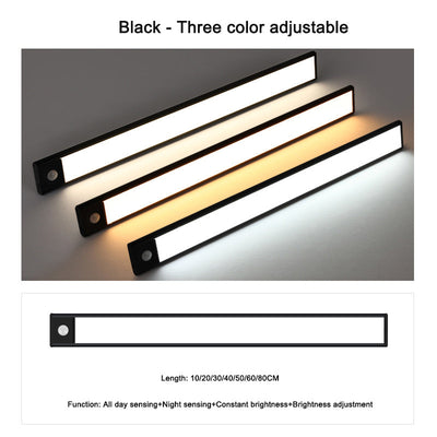 Intelligent ultra-thin wireless LED human body sensing light rechargeable magnetic strip light strip light strip - Korvel