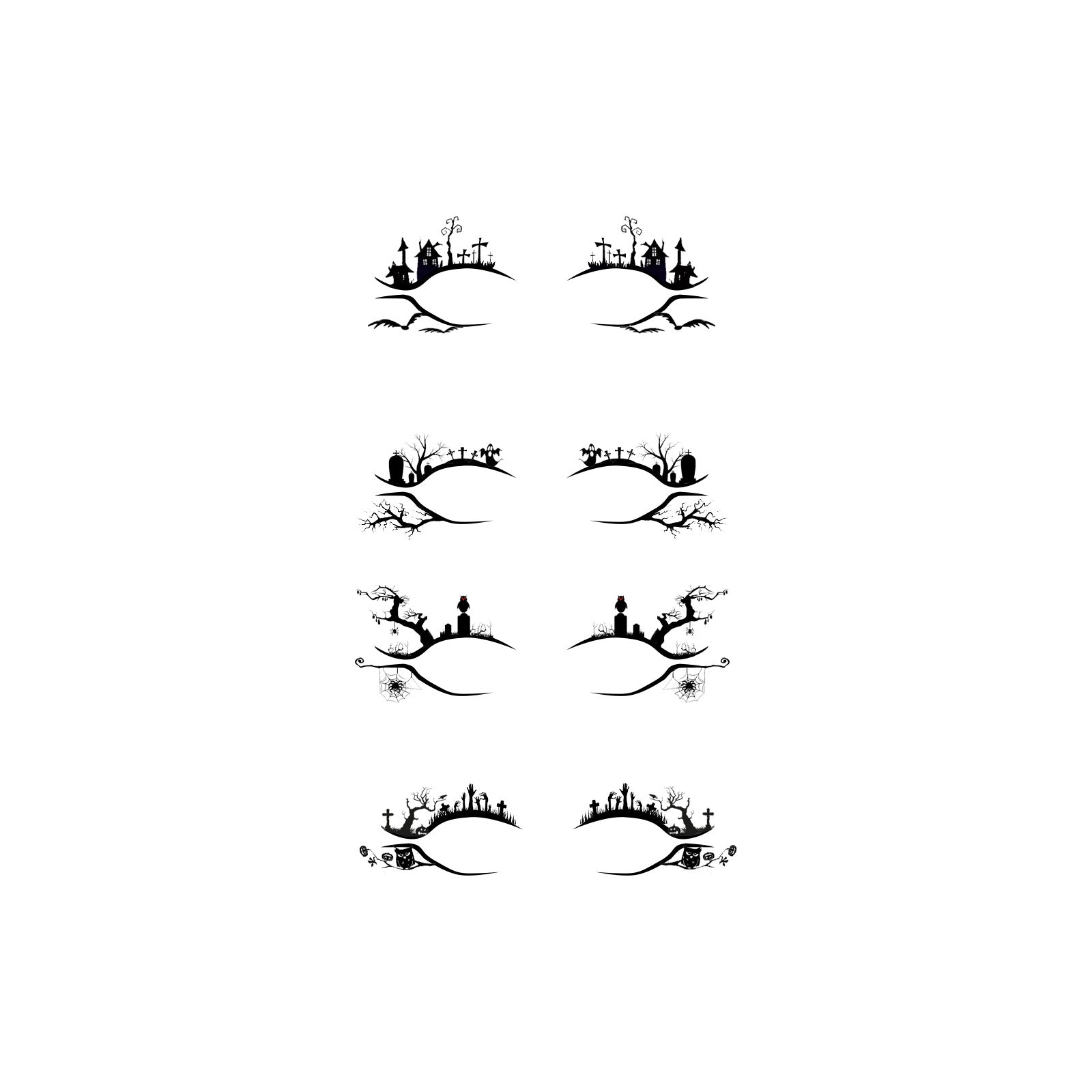Halloween Eyeliner Stick Scary Fashion Party Makeup Kit Bat Spider Decorative Eyeliner Eyeshadow Stick - Korvel