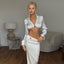 Elegant Satin Women's Two-Piece Set - Summer Collection