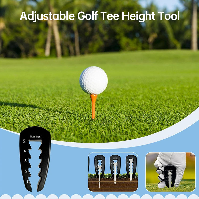 Adjustable Golf Tee Height Tool for Consistent Swings