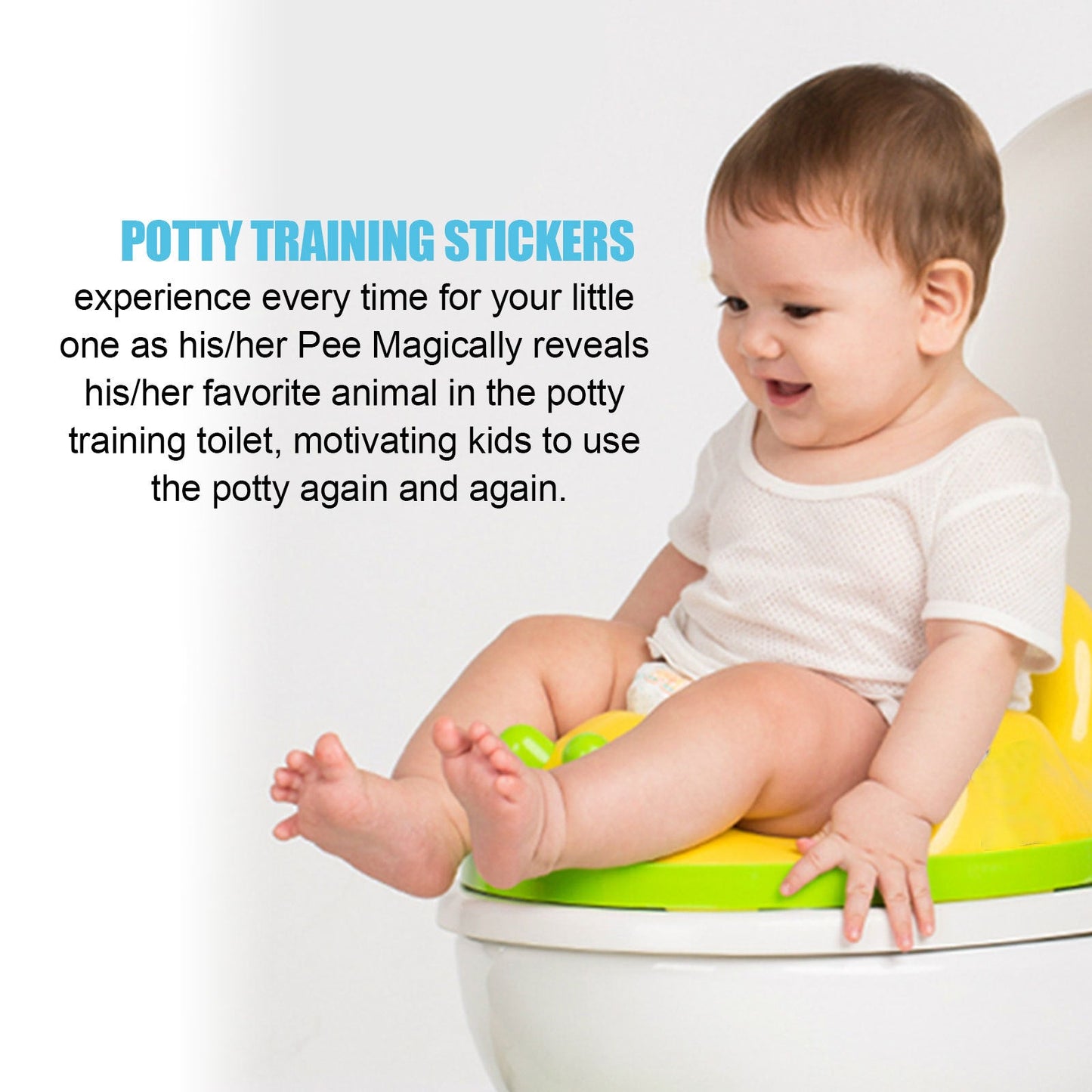 Potty Training Stickers Children's Potty Pee Training Cartoon Personality Paper Assisted Reward Stickers - Korvel