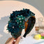 Handmade fabric flower fashion inlaid water drill bit hoop - Korvel