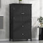 Armoire de rangement de salle de bain noire élégante avec étagère réglable