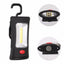 2-Modes COB LED Magnetic Working Folding Hook Hanging Lamp Torch Linternas  Flashlight Handy Lighting Use 3x AAA - Korvel