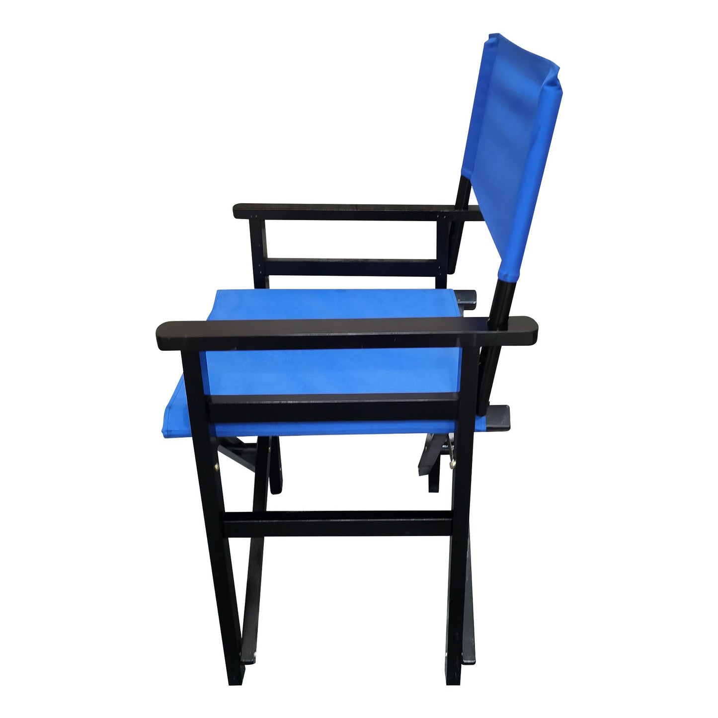 Folding Chair Wooden Director Chair Canvas Folding Chair Folding Chair 2pcs/set populus + Canvas (Color : Blue) - Korvel