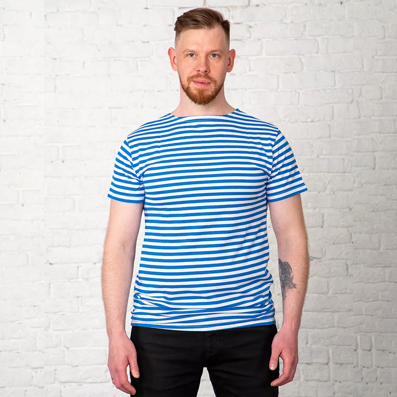 Russian Paratrooper Short-Sleeved Breton Shirt (Unisex) – Quick-Dry, Breathable, Sweat-Wicking - Korvel