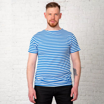 Russian Paratrooper Short-Sleeved Breton Shirt (Unisex) – Quick-Dry, Breathable, Sweat-Wicking - Korvel