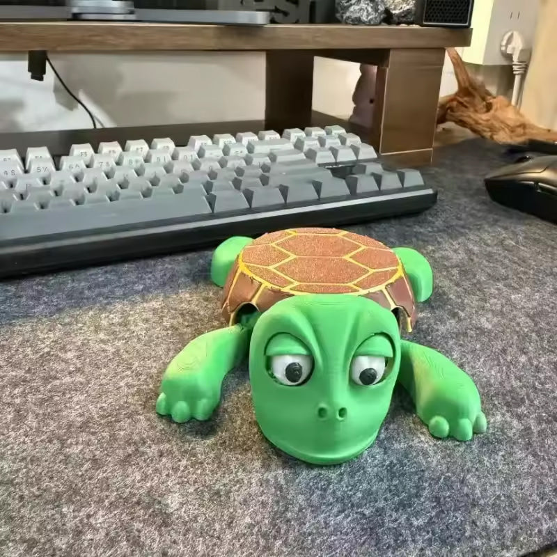 3D - printed Panicked Turtle Coaster: Insulated, for stress relief, doubles as mug base decor - Korvel