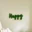 HAPPY Letter Art Moss Wall Decor - Korvel