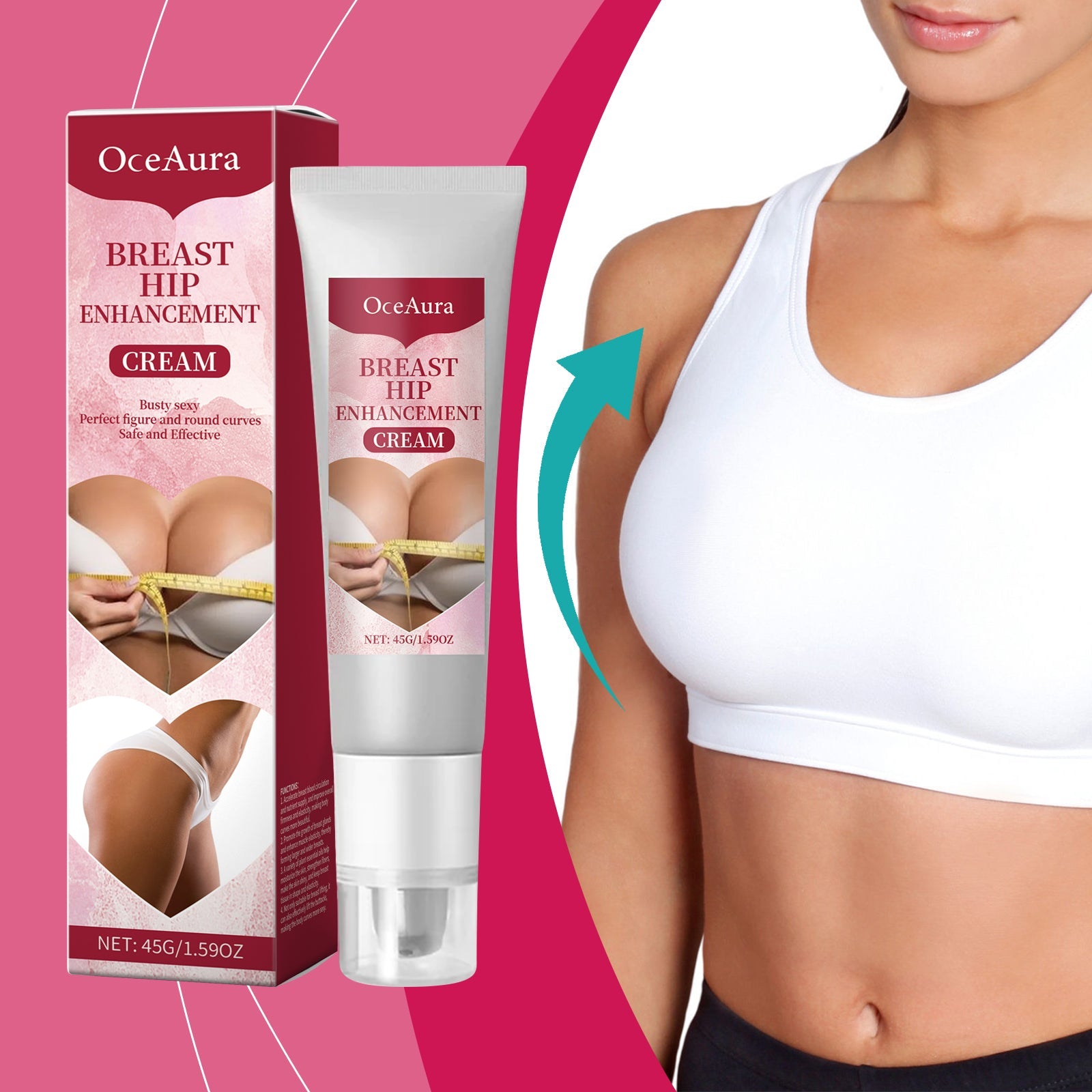Oceaura Breast Care Cream Moisturizes Firming Chest Line Lift To Show Feminine Charm Massage Treatment Cream - Korvel