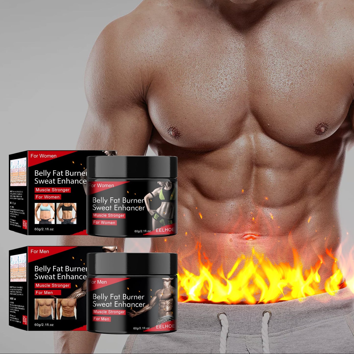 Crema de Masaje Esculpidora para Hombres y Mujeres
