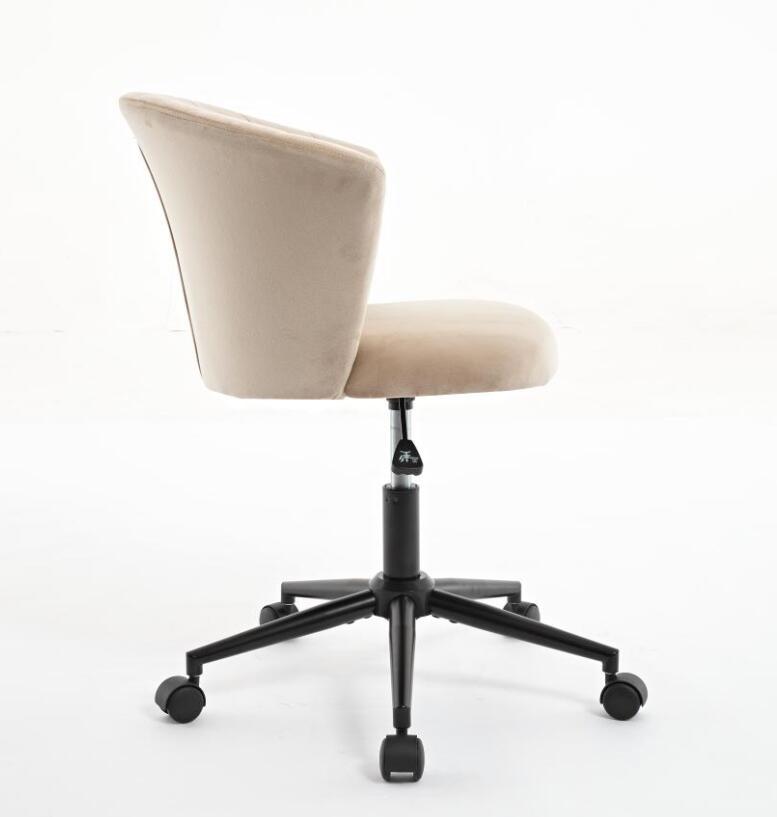 Silla de Oficina en Forma de Flor de Terciopelo con Giro