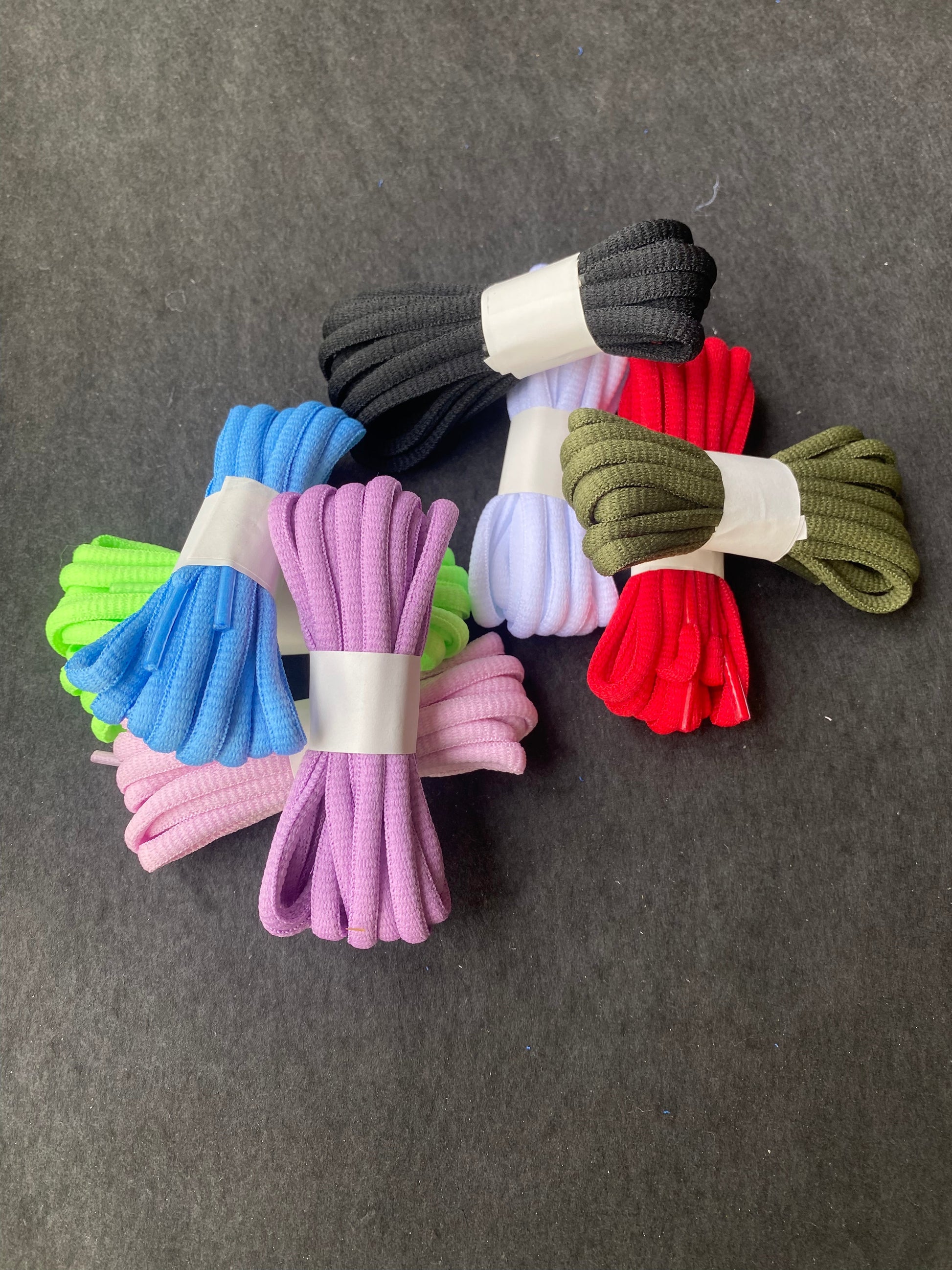8 pairs of 8-color shoelaces - semi-circular - Korvel