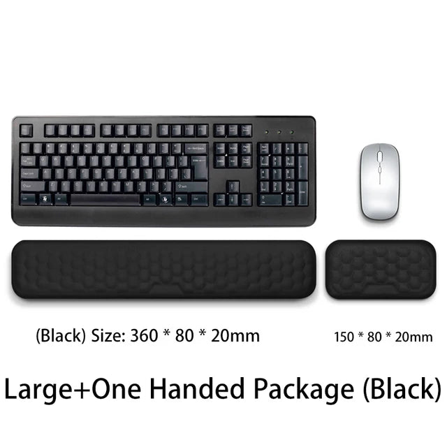 Keyboard mouse wrist rest ergonomic office typing protect relax wrist memory foam mouse pad computer notebook mouse pad - Korvel