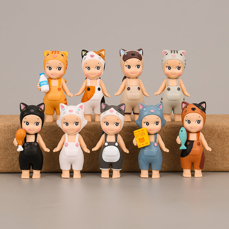 9 Cute Cat Dolls with Meow Angel Doll Handheld Anime Cartoon - Korvel
