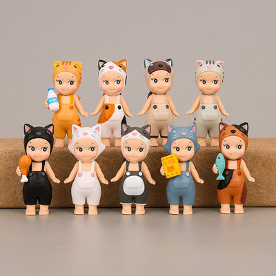 9 Cute Cat Dolls with Meow Angel Doll Handheld Anime Cartoon - Korvel