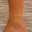 Personalized Punk Chain Anklet Set - Stylish Foot Jewelry
