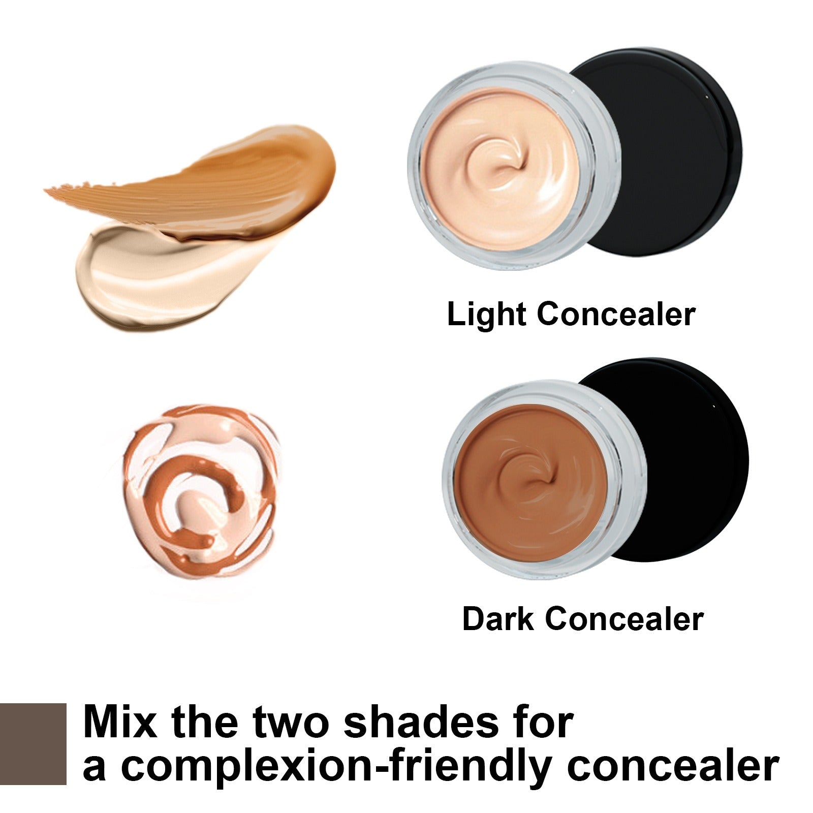 EELHOE Tattoo concealer waterproof brightening cover tattoo scar birthmark scar invisible two-color concealer - Korvel