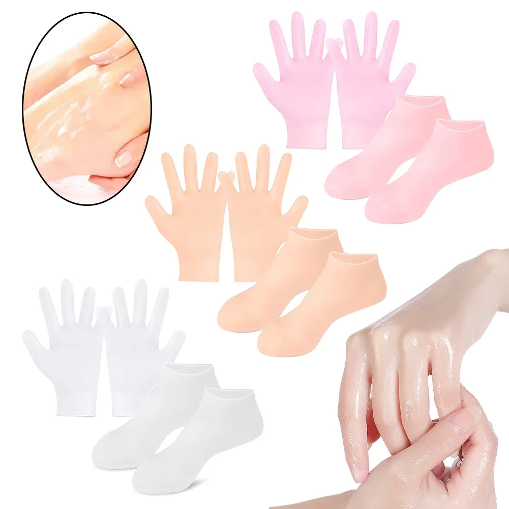 Chaussettes en Gel Hydratant en Silicone pour le Soin des Pieds