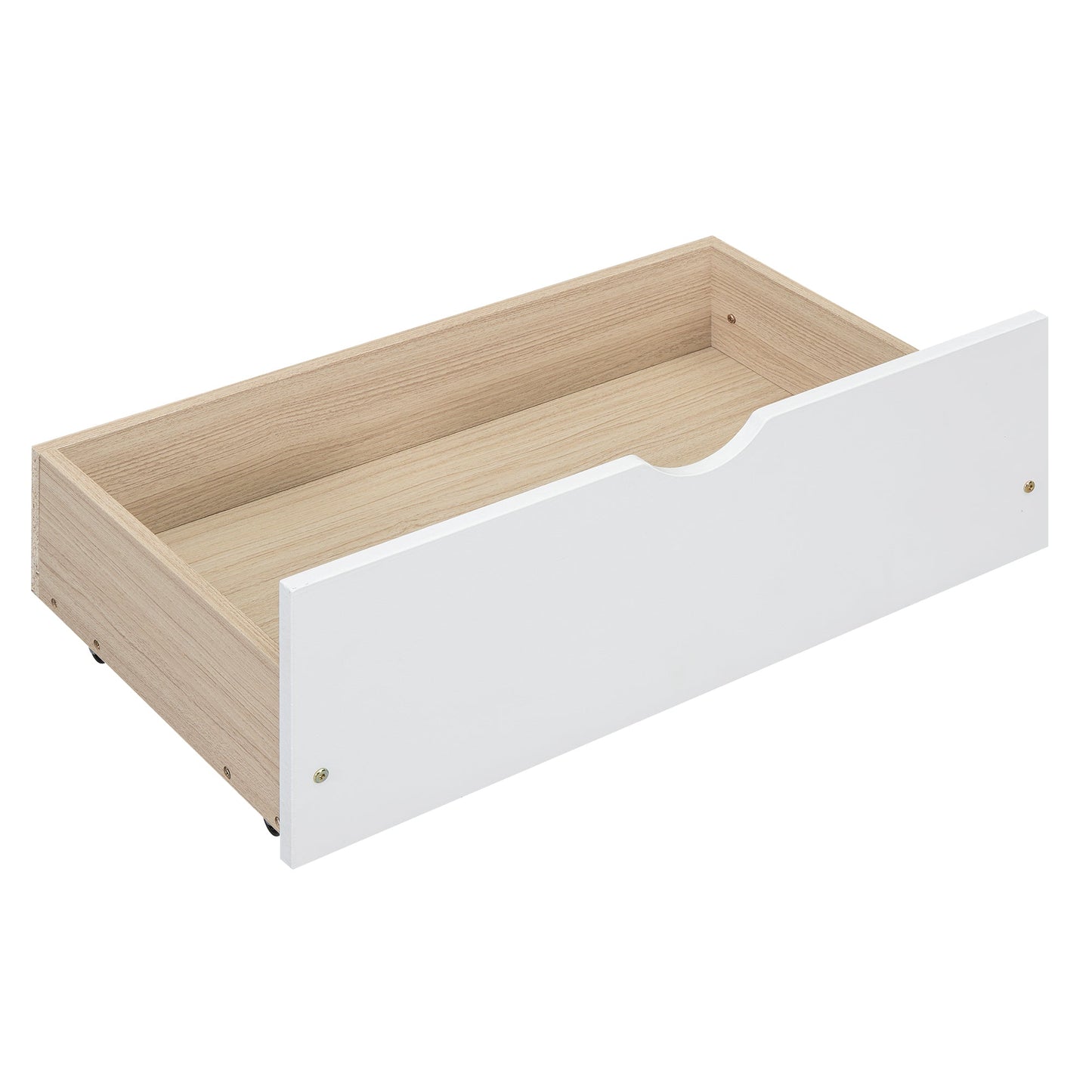 Elegant Queen Size Platform Bed with Storage Headboard, White