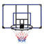 Wall mounted basketball basket, 45 x 29 inch shatterproof back, foldable basketball basket, all-weather mesh fabric - Korvel