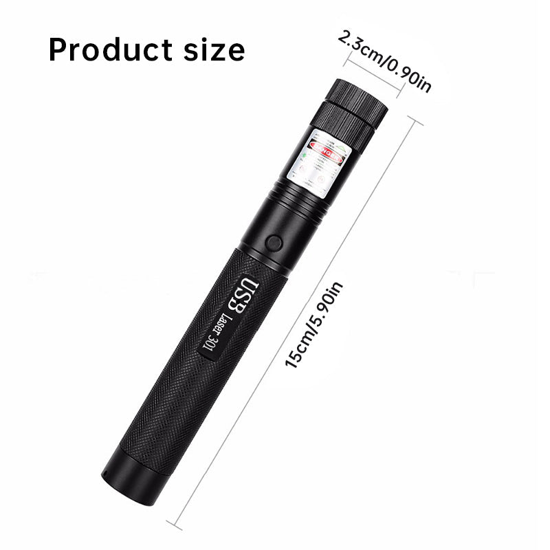 Apuntador Láser Portátil Recargable de Alta Brillo