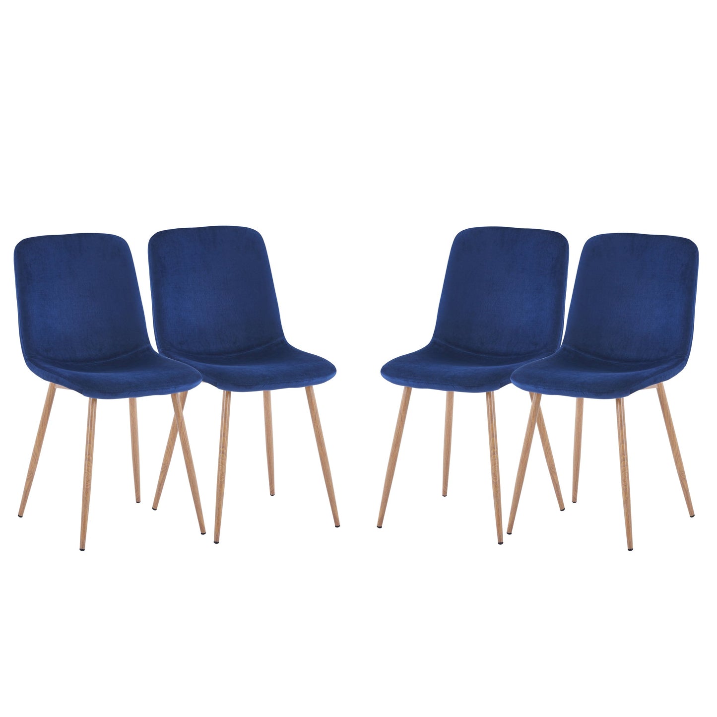 Modern Blue Dining Chair Set of 4