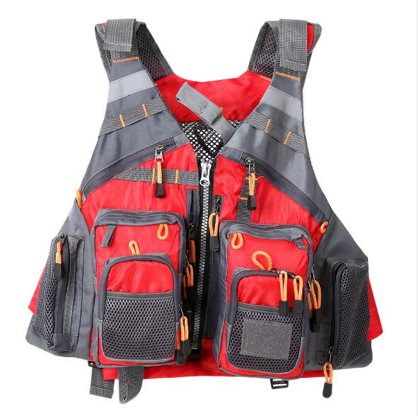 Outdoor Sport Fishing Life Vest Men Breathable Swimming Life Jacket Safety Waistcoat Survival Utility Vest - Korvel