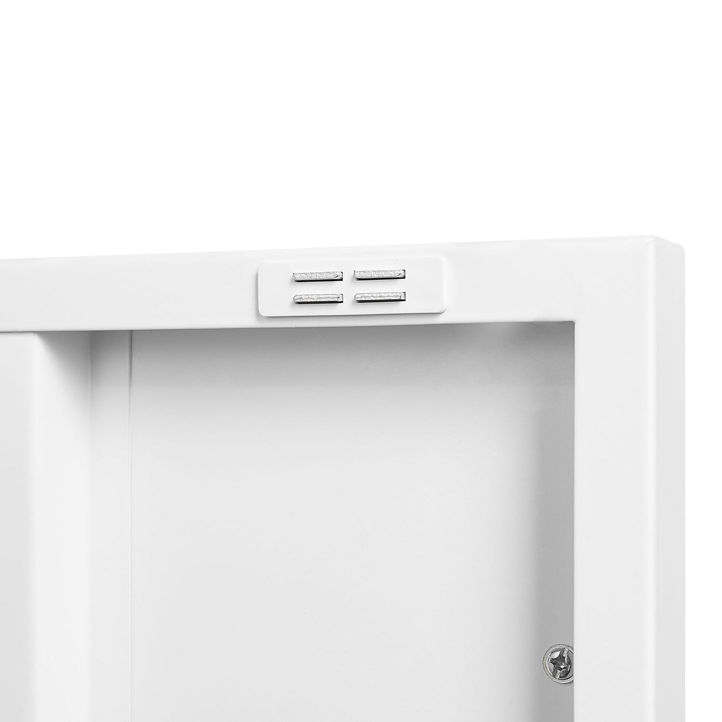 Gabinete de Almacenamiento de Acero Blanco Premium con Particiones Móviles