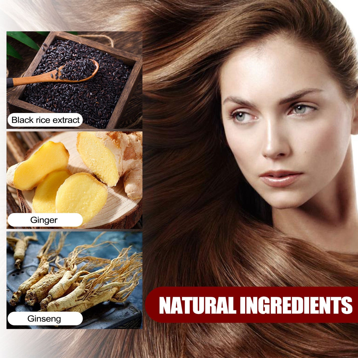 Vaporisateur de riz noir pour le renforcement et l'hydratation