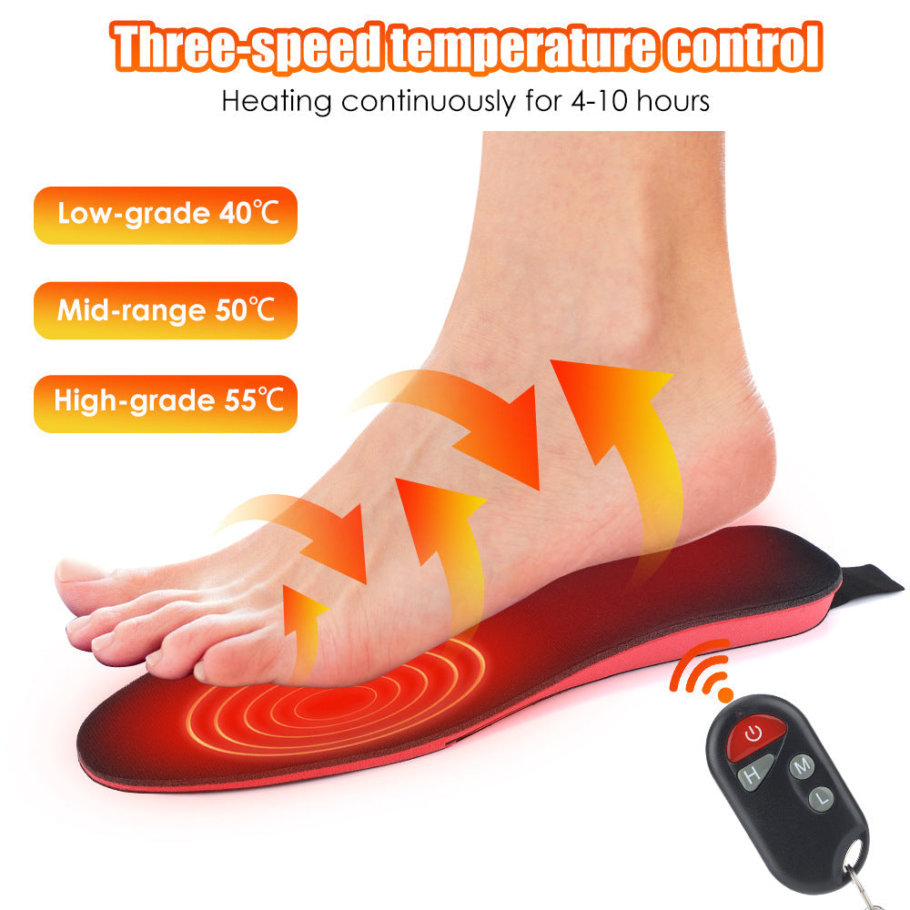 3-Speed USB Charging Heated Insoles for Winter Comfort
